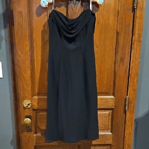 Elegant Black Strapless Dress